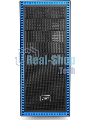 Компьютерный корпус Deepcool TESSERACT BF (DP-CCATX-TSRBFBK), без БП, черно-синий, ATX, видеокарта до 310мм, высота кулера для процессора до 165мм, 7 слотов расширения, 2 отсека 5.25
