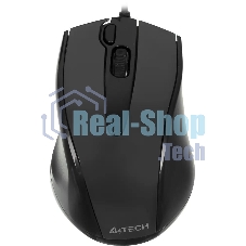 Мышь проводная A4Tech N-500F серый глянец/черный, 1200 dpi, USB, кнопки - 4
