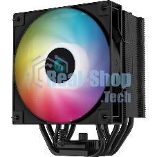 Кулер для процессора DEEPCOOL AG500 BK ARGb черный, 120 мм, алюминий/медь, 1850 об/мин, 29.4 дБ, 4 pin, 240 Вт, 155 мм