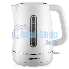 Чайник электрический BRAYER BR6103WH 2200 Вт, 1.7 л, белый