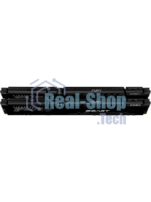 Оперативная память Kingston Fury Beast Black, DDR5, 64GB (2x32GB), 5200 MHz, CL40, с радиатором, чёрный