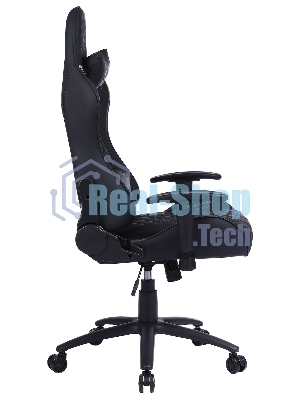Кресло Cactus CS-CHR-030BL черный, экокожа, подголовник