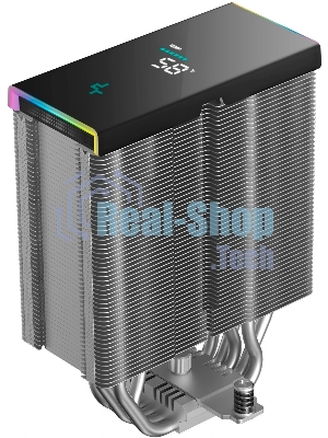 Кулер для процессора DEEPCOOL AK500S DIGITAL SE LGA20XX/1700/1200/115X/AM5/AM4 (12шт/кор, TDP 240W, PWM, Fan 120мм, 5 тепл. трубок, Copper Base, черный) RET (R-AK500S-BKADMN-GJD)