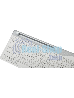 Клавиатура беспроводная A4Tech Fstyler FBK25, USB, Bluetooth/Радиоканал, белый/серый