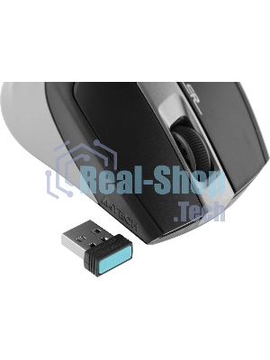 Мышь беспроводная A4Tech Fstyler FG35 серый/черный, 2000 dpi, радиоканал, USB, кнопки - 6