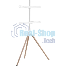 Подставка для телевизора Cactus CS-ST1246WTBCH белый/береза, 45