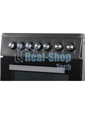 Плита электрическая Beko FSS57100GX серебристый, конфорок 4 шт, духовка 60 л, 50 см x 85 см x 60 см