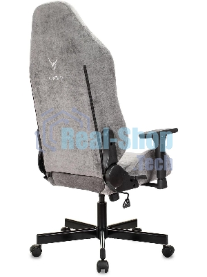 Кресло Бюрократ Knight N1 Fabric серый, ткань, 120 кг, механизм качания