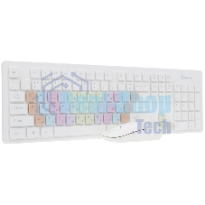 Комплект клавиатура+мышь Smartbuy 218346AG беспроводной, USB, 1500 DPI, белый