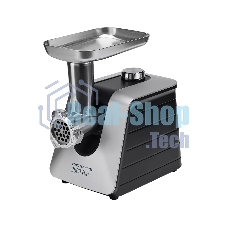 Мясорубка электрическая Polaris PMG 2561 черный, 2500 Вт, 2.7 кг/мин, реверс, защита от перегрузки, металлический лоток, насадки - 7