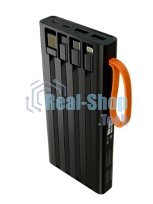 Портативный аккумулятор MORE CHOICE (4620202550538) PB22-10 с кабелем 2USB 2.1A - 10000mA черный