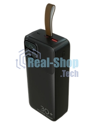 Портативный аккумулятор More choice (4620202550637) PB55-30 с кабелем 1USB 3.0A 22.5W PD - 30000mAh черный