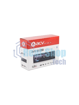 Автомагнитола ACV AVS-812BB, 1 DIN, Bluetooth, USB Type-A, AUX
