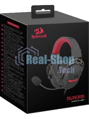 Гарнитура Redragon Aurora чёрный, проводная, USB