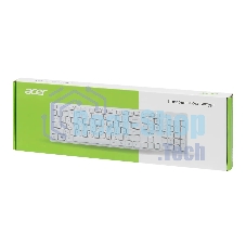 Клавиатура проводная Acer OKW123, USB, белый