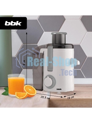 Соковыжималка BBK JC060-H21 серый/белый, центробежная, 550 Вт, механическое
