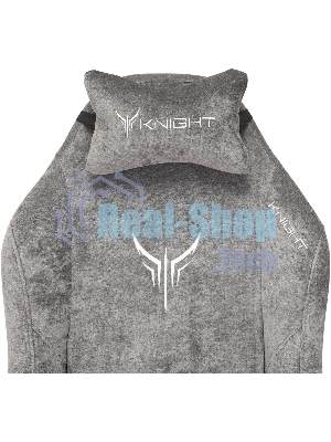 Кресло Бюрократ Knight N1 Fabric серый, ткань, 120 кг, механизм качания