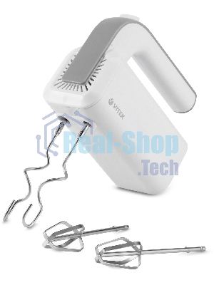 Миксер ручной Vitek VT-1420 400Вт белый/серебристый