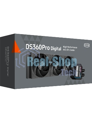 Система жидкостного охлаждения PcCooler DS360 Pro Digital ARGb Soc-AM5/AM4/1200/1700/1851 черный 4-pin 15-34.3dB Al LCD 310W Ret (D7-S360WBKN-GL)
