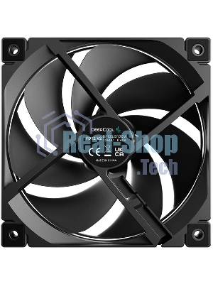 Вентилятор для корпуса Deepcool FD12 V2 120х120x25 черный 4-pin 35.6дБ (R-FD12V2-BKNPN1-G) Ret