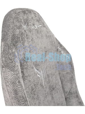 Кресло Бюрократ Knight N1 Fabric серый, ткань, 120 кг, механизм качания