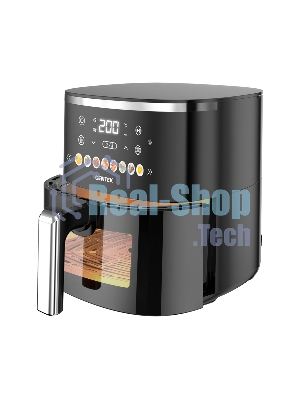 Аэрогриль Centek CT-3105 черный, 1500 Вт, 5 л, сенсор, 8 программ
