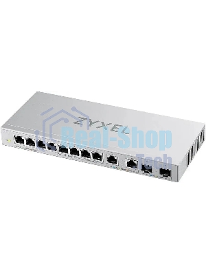 Коммутатор Zyxel XGS1010-12-ZZ0102F 8x1 Гбит/с 2x2.5 Гбит/с 2SFP+ неуправляемый