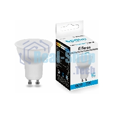 Лампа светодиодная Feron LB-26 7W 230V GU10 6400K матовая
