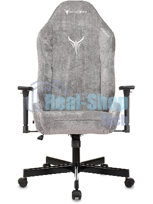 Кресло Бюрократ Knight N1 Fabric серый, ткань, 120 кг, механизм качания