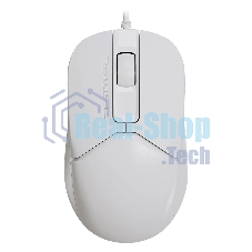 Мышь проводная A4Tech Fstyler FM12 белый, 1200 dpi, USB, кнопки - 3