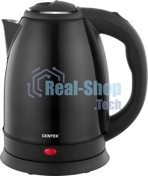 Электрочайник Centek CT-1068 черный, 2.0 л, 2000 Вт, скрытый нагревательный элемент