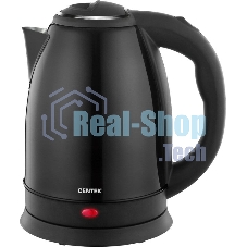 Электрочайник Centek CT-1068 черный, 2.0 л, 2000 Вт, скрытый нагревательный элемент
