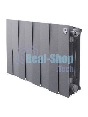 Радиатор биметаллический Royal Thermo PianoForte 300 Серебристый - 8 секц.