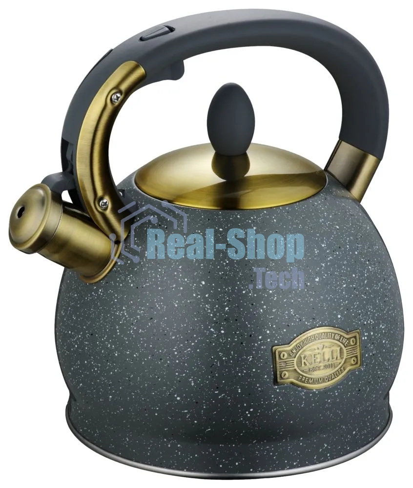 Чайник для плиты KELLI KL-4555 3 л серый