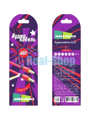 Кабель MORE CHOICE (4627151195742) 3.5мм 1.2м UK13 Red