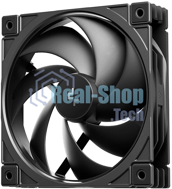 Вентилятор для корпуса Deepcool FD12 V2 120х120x25 черный 4-pin 35.6дБ (R-FD12V2-BKNPN1-G) Ret