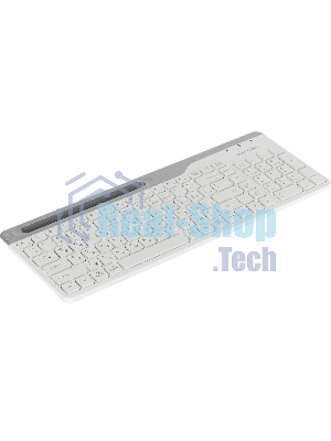 Клавиатура беспроводная A4Tech Fstyler FBK25, USB, Bluetooth/Радиоканал, белый/серый