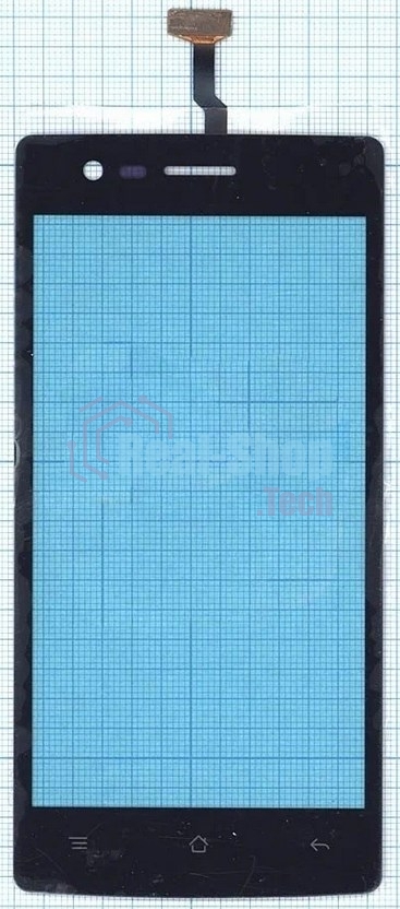Сенсорное стекло (тачскрин) для OPPO Neo 5 (2015), черное
