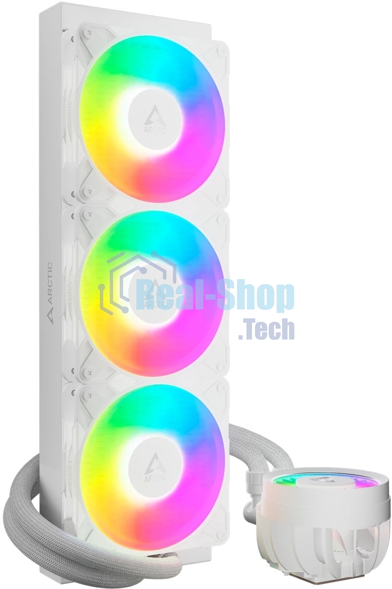Система жидкостного охлаждения Arctic Cooling Liquid Freezer III Pro 360 ARGB Whte ACFRE00188A белый 120мм алюминий+медь 2500rpm 31db 4-pin