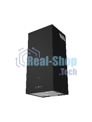 Вытяжка островная LEX Mono 400 черная, 40 см, 850 куб. м/ч, 50 дБ