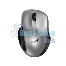 Мышь беспроводная Genius Ergo 8200S серебристый, 1200 dpi, радиоканал, USB, кнопки - 5