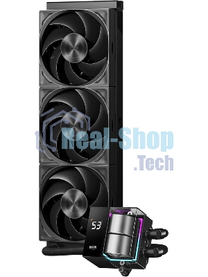 Система жидкостного охлаждения PcCooler DS360 Pro Digital ARGb Soc-AM5/AM4/1200/1700/1851 черный 4-pin 15-34.3dB Al LCD 310W Ret (D7-S360WBKN-GL)