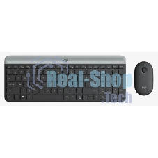 Комплект клавиатура+мышь Logitech MK470 беспроводной, USB, 1000 DPI, чёрный
