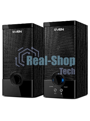 Колонки SVEN SPS-603 черный USB-порт ПК, ноутбука или адаптер 5V DC