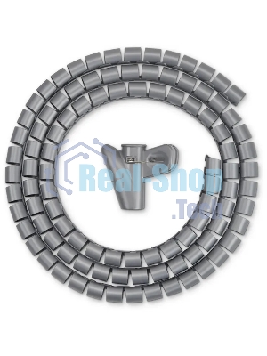 Кабельный органайзер Buro Spiral Hose 15x1500мм Silver
