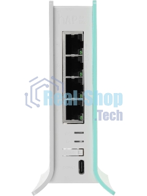 Роутер беспроводной MikroTik hAP ax lite (L41G-2AXD) AX600 10/100/1000BASE-TX голубой
