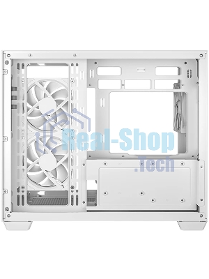 Компьютерный корпус Deepcool CG330 3F WH без БП, боковое окно (панорама), 3x120мм ARGB PWM вентилятора, белый, mATX (R-CG330-BKNGM3-G)