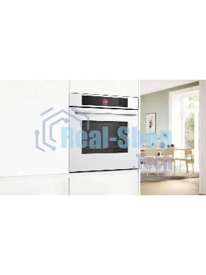 Встраиваемый духовой шкаф электрический Bosch Serie 8 HBG7341W1 белый