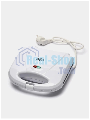 Вафельница OLTO WA-1017 750 Вт, антипригарное покрытие, защита от перегрева, белый
