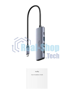 USB-концентратор CUDY UH405, USB Type-C, HDMI, USB, адаптер/ USB Type-C